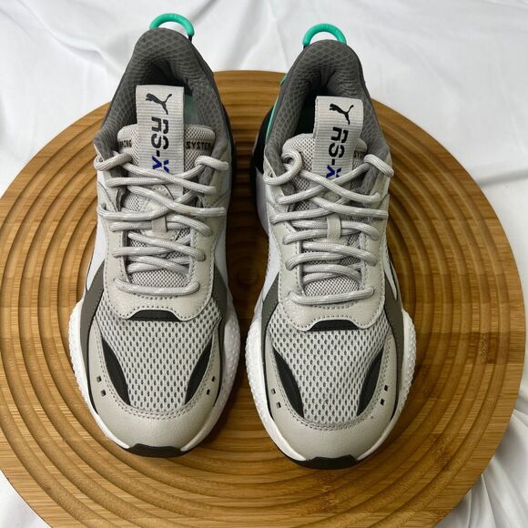 PUMA RS-X3 TRACKS UNISEX GRAY VIOLET SNEAKERS SIZE 6C